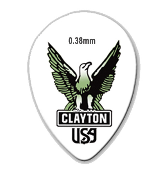 Медиаторы CLAYTON ST38/12 - 0.38 mm ACETAL polymer уменьшенный 12 шт артикул 290664Si-1