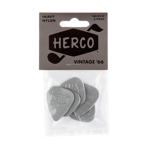 Медиаторы Herco HEV211P Vintage ’66 Nylon Heavy (6 шт) артикул 319769Si-1