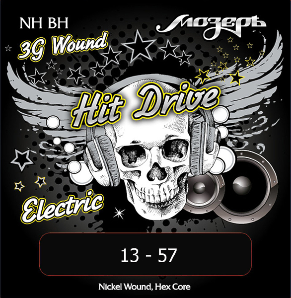 Струны для электрогитары Мозеръ HitDrive NH BH артикул 291494Si-1