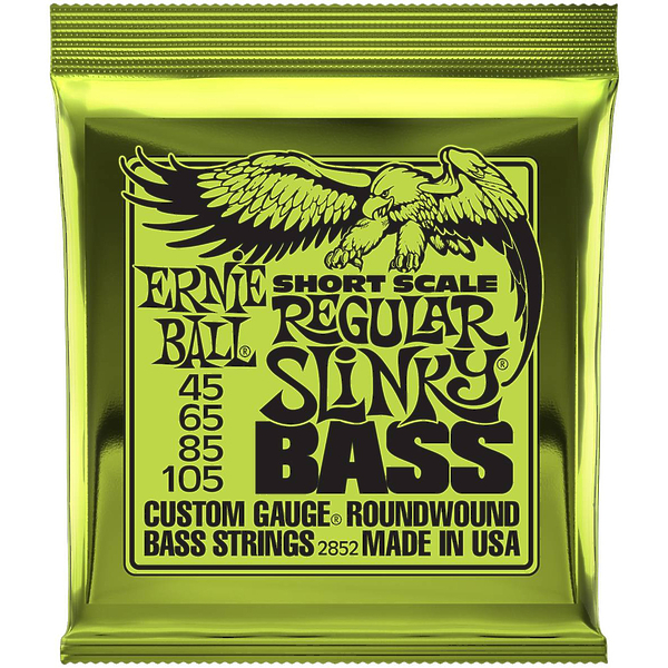 Струны для бас-гитары Ernie Ball 2852 Nickel Wound Regular Slinky Short Scale артикул 291175Si-1