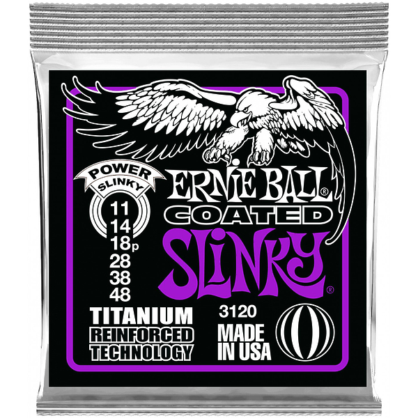 Струны для электрогитары Ernie Ball 3120 Titanium RPS Power Slinky артикул 291375Si-1