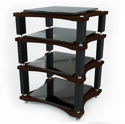 Стойка под аппаратуру Antall X-001/4 венге, стекло артикул 203255Si-1 в интернет-магазине «HiFiRussia»