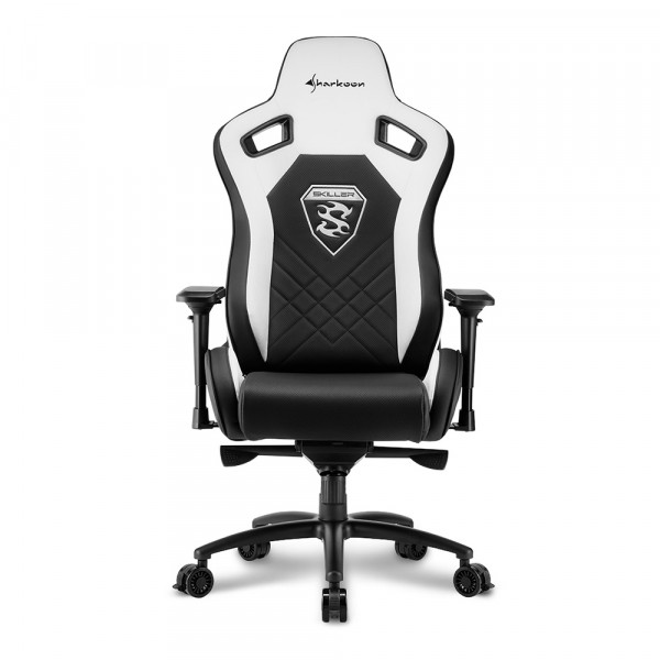 Кресло игровое Sharkoon SKILLER SGS4 BK/WH артикул 269932Si-1 фото 3
