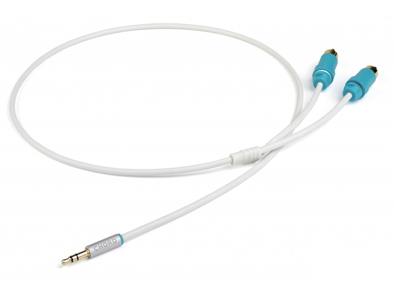 Кабель межблочный аудио Chord Company C-Jack 3.5mm Stereo to 2RCA 3m артикул 274094Si-1