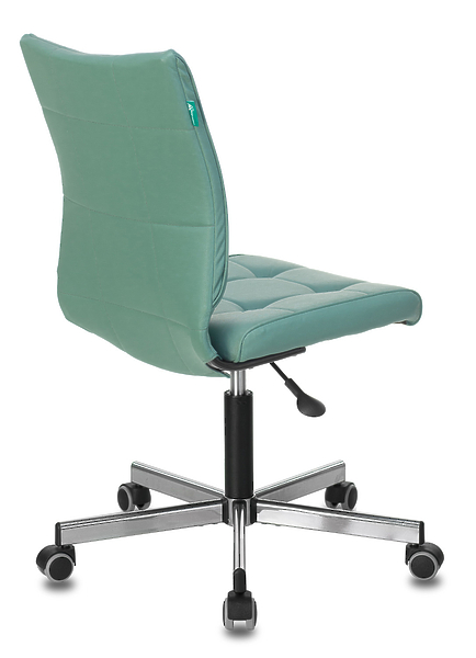 Кресло Бюрократ CH-330M/GREY (Office chair CH-330M grey/l.blue Lincoln 212 eco.leather cross metal хром) артикул 263239Si-1 фото 5