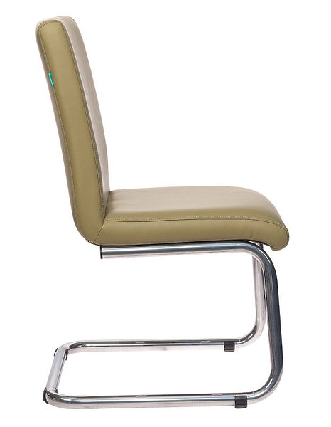 Кресло Бюрократ CH-250-V/KRIT-GREEN (Office chair CH-250-V green eco.leather runners metal хром) артикул 263369Si-1 фото 4