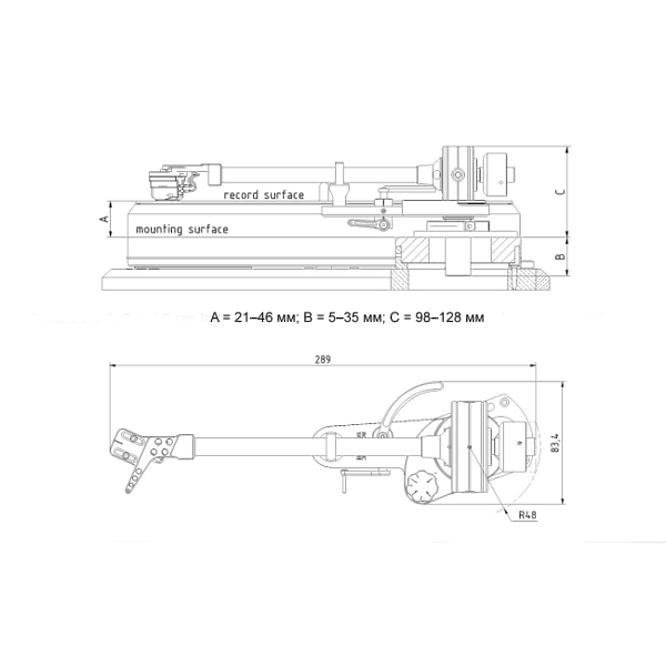 Тонарм Acoustic Signature TA-5000 NEO артикул 264427Si-1 фото 3