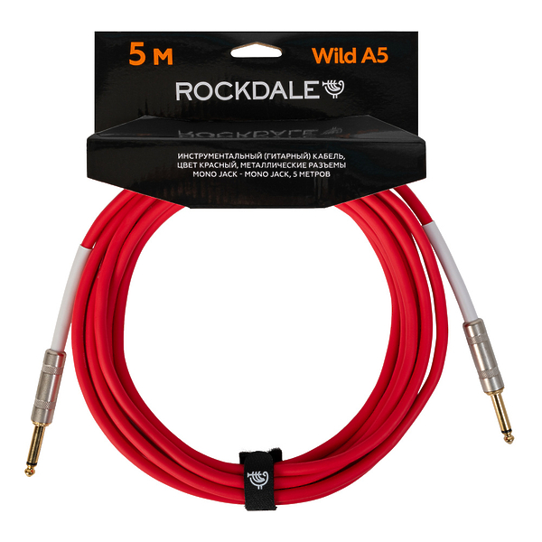Инструментальный кабель ROCKDALE Wild A5 Red артикул 275662Si-1