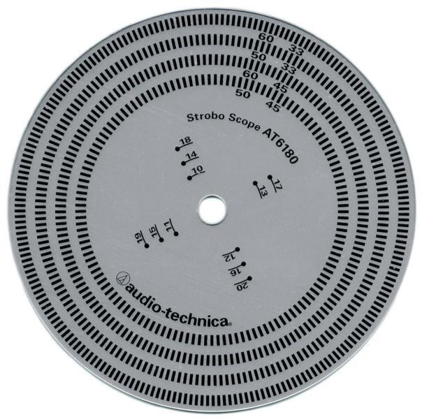 Стробоскопический диск Audio Technica AT6180a артикул 233344Si-1
