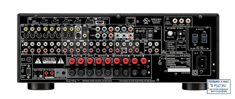 AV Ресивер Denon AVR-3310, Black артикул 388400FV-1 фото 5