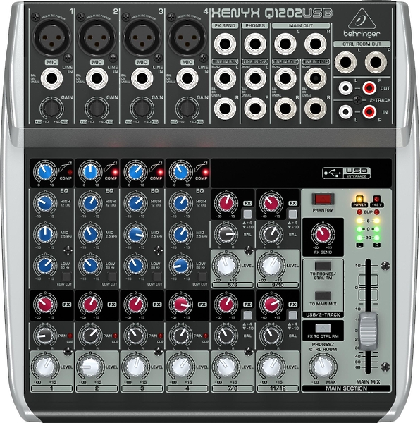 Behringer Q1202USB аналоговый микшер артикул 347417SI-1