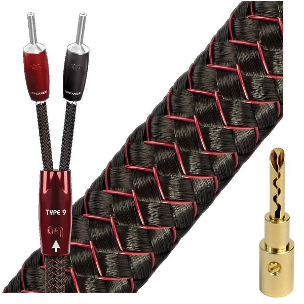 Кабель акустический AudioQuest Type 9 FR-BANANAG (3.5 м) артикул 226996Si-1