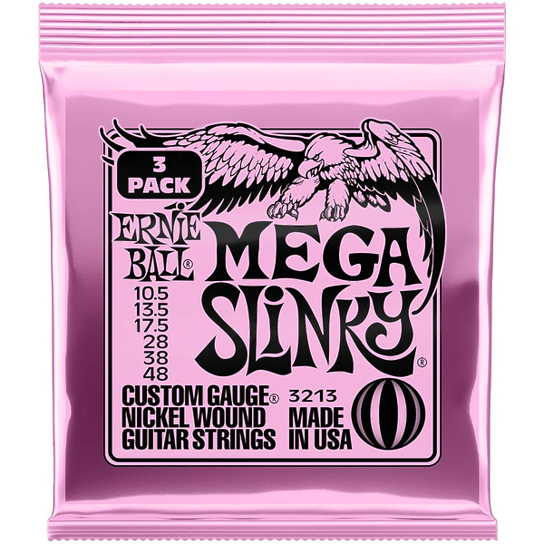 Струны для электрогитары Ernie Ball 3213 Nickel Wound Mega Slinky артикул 291383Si-1