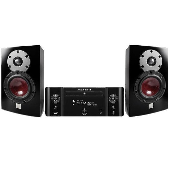 Стереокомплект Marantz M-CR611 black + Dali Menuet Black High Gloss артикул 135099Si-1