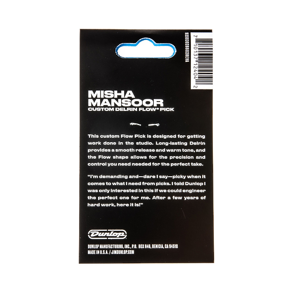 Медиаторы Dunlop 573P073MM Misha Mansoor Custom Delrin Flow 6Pack (6 шт) артикул 312874Si-1 фото 3