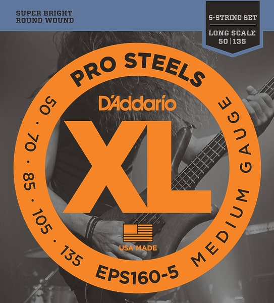 Струны для 5-струнной бас-гитары D'Addario EPS160-5 артикул 308109Si-1