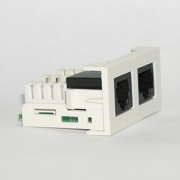 Розетка RJ-45 + RJ-12 Dr.HD SOC RJ45/RJ12 артикул 175804Si-1