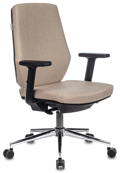 Кресло Бюрократ CH-545SL/1D/402-BG (Office chair CH-545SL beige 38-402 cross metal хром) артикул 263405Si-1