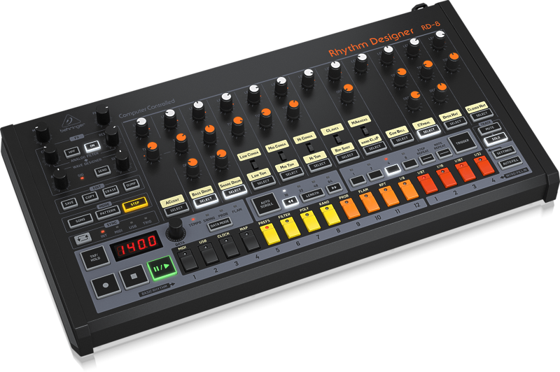 Аналоговая драм-машина Behringer RD-8 MKII артикул 259385Si-1 фото 3