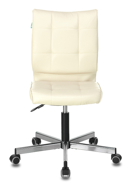 Кресло Бюрократ CH-330M/BEIGE (Office chair CH-330M beige Orion-10 eco.leather cross metal хром) артикул 263243Si-1 фото 3
