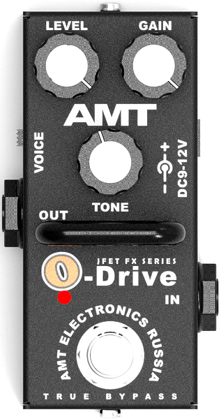 Педаль эффектов AMT Electronics OD-2 O-Drive mini артикул 292751Si-1