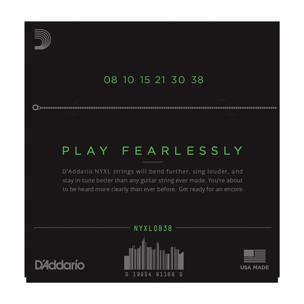 Струны D'Addario NYXL0838 SUPER LIGHT 8-38 артикул 273656Si-1 фото 3