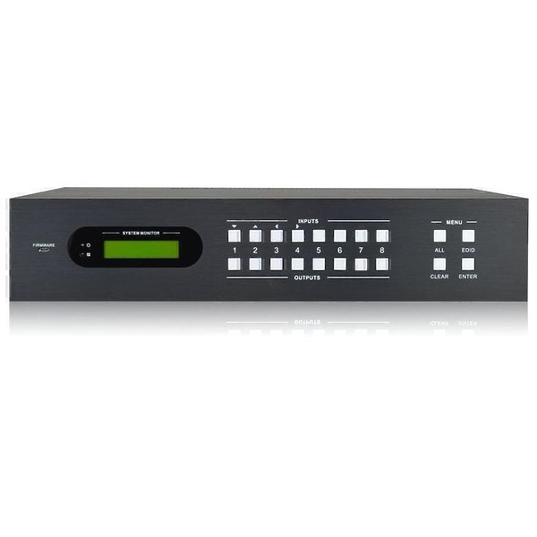 Digis MABT-88N Матричный коммутатор HDMI - HDBT 8x8, 4K, HDCP 2.2, 70m, x4 HDMI выхода, де-эмбеддер, EDID, RS232, IR, TCP/IP, PoC артикул 352666SI-1