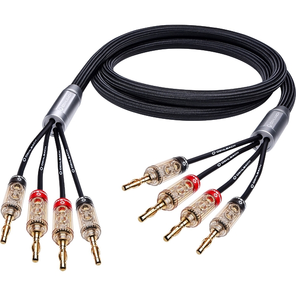 Акустический кабель Oehlbach STATE OF THE ART XXL Fusion Two Cable Set, 2x2,0m, bi-amping w.banana, D1C14323 артикул 281219Si-1