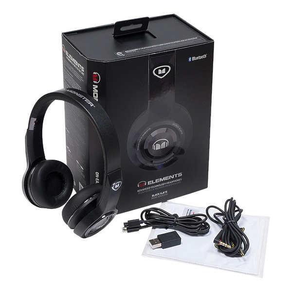 Наушники Monster Elements Wireless On-Ear Black Slate (137054-00) артикул 163166Si-1 фото 8
