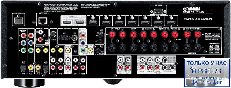 AV Ресивер Yamaha RX-A810 black артикул 378469FV-1 фото 5