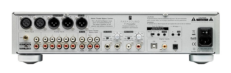 Предусилитель (стерео) Parasound P5 silver артикул 103988Si-1 фото 3