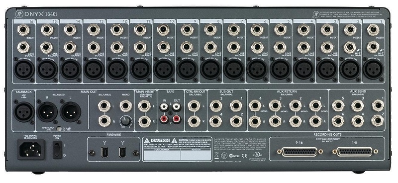 Mackie ONYX 1640i аналоговый микшер артикул 347538SI-1 фото 5