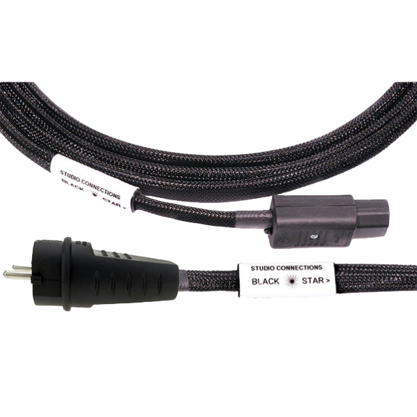 Кабель силовой Studio Connection Black Star Power Cables IEC - Schuko 1.5m артикул 294695Si-1