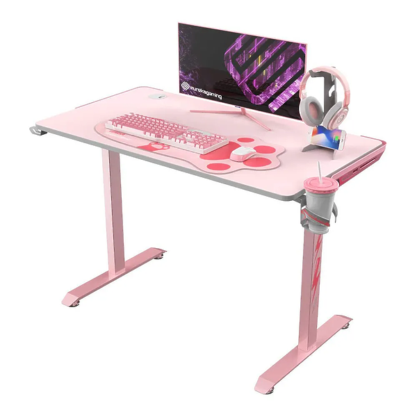 Стол для компьютера (для геймеров) EUREKA ERK-I44-PK pink артикул 267492Si-1