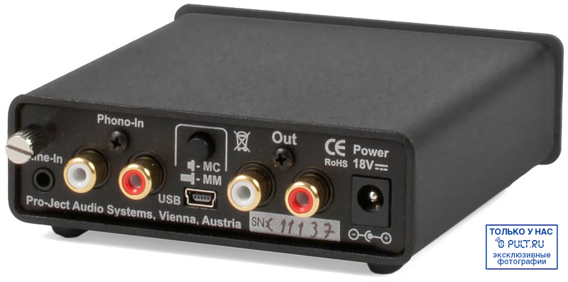 Фонокорректор Pro-Ject Phono Box II USB V (MM/MC) black артикул 102378FV-1 фото 3