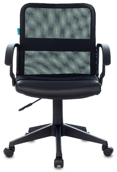 Кресло Бюрократ CH-590/BLACK (Office chair CH-590 black seatblack eco.leather/gauze cross plastic) артикул 263334Si-1 фото 3