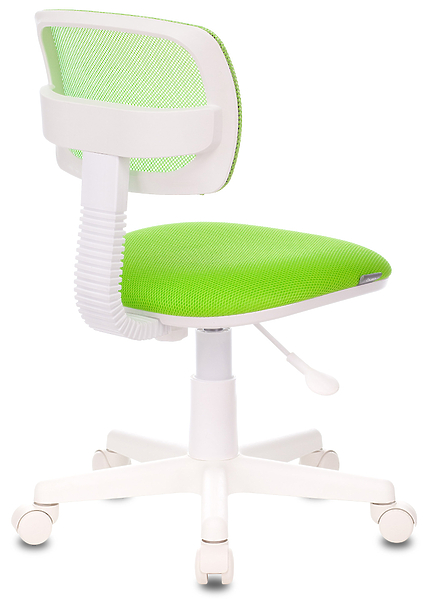 Кресло Бюрократ CH-W299/SD/TW-18 (Children chair CH-W299 l-green TW-03A TW-18 mesh/fabric cross plastic plastik белый) артикул 263320Si-1 фото 5