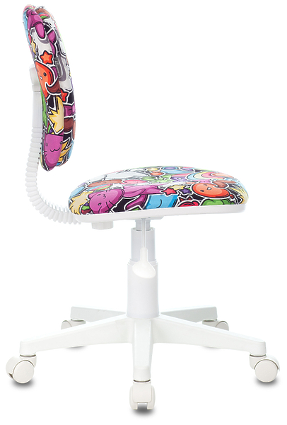 Кресло Бюрократ CH-W204NX/MASKARAD (Children chair CH-W204NX multicolor masquerade cross plastic plastik белый) артикул 263329Si-1 фото 4