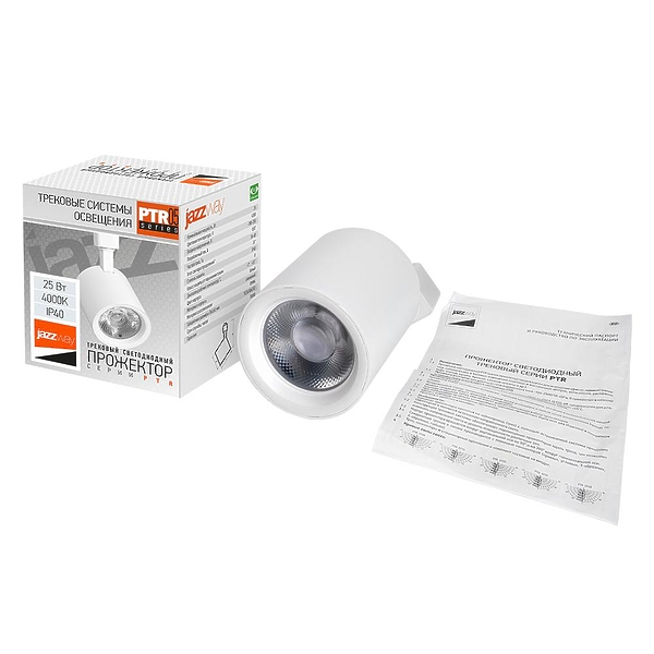 Светильник трековый JazzWay PTR 0525 25Вт WH артикул 281836Si-1 фото 3