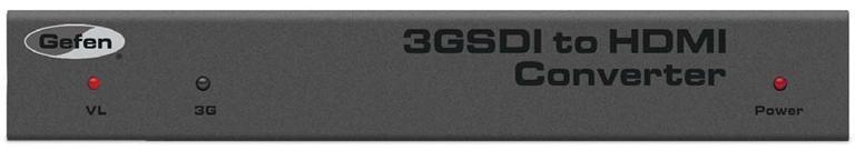 Gefen EXT-3GSDI-2-HDMI1.3 принимает сигнал интерфейсов 3G-SDI или HD-SDI и конвертирует его в сигнал интерфейса HDMI 1.3 артикул 292034-1