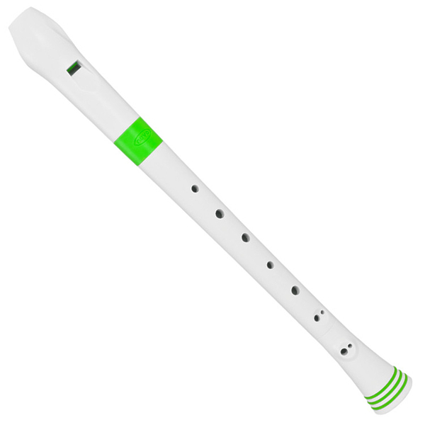 Блокфлейта сопрано NuVo Recorder White/Green барочная система артикул 287880Si-1