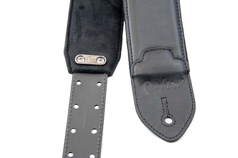 Ремень для гитары RightOn Straps Leathercraft Vintage Black артикул 331639Si-1 фото 3