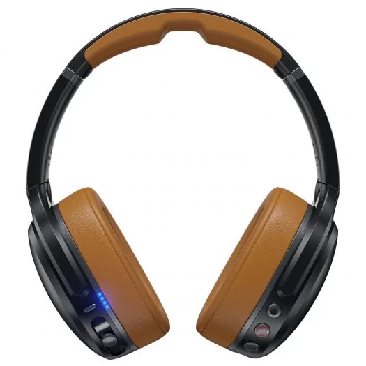 Наушники Skullcandy CRUSHER WIRELESS OVER-EAR W/ANC черно-охровые артикул 256080Si-1