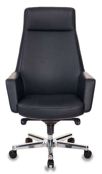 Кресло Бюрократ _ANTONIO/BLACK (Office chair _Antonio black leather cross aluminum) артикул 263490Si-1 фото 3
