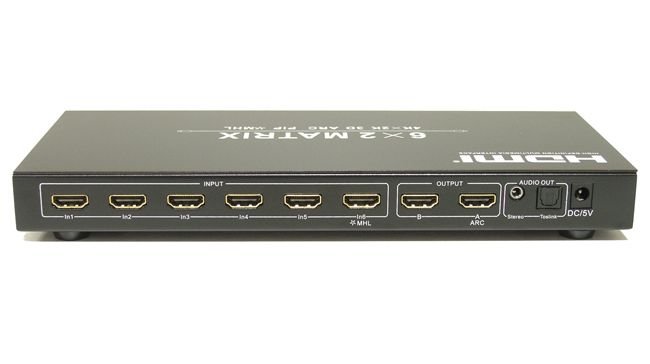 HDMI матрица Dr.HD 6x2, Professional, Поддержка 4K, 3D, ARC, MHL, PIP / Dr.HD MA 624 FS артикул 143225Si-1 фото 3
