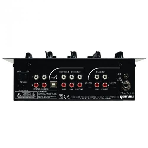 Микшер Gemini PS3 артикул 127004Si-1 фото 4