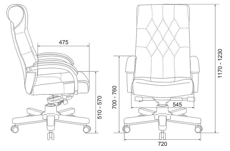 Кресло Бюрократ T-9928WALNUT/BLACK (Office chair T-9928WALNUT black leather cross metal/wood) артикул 263462Si-1 фото 3