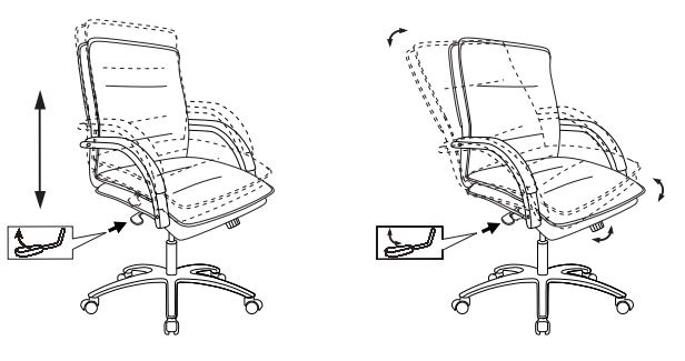 Кресло Бюрократ T-9927SL-LOW/CHOK (Office chair T-9927SL-LOW light brown Leather Eichel leather low back cross metal хром) артикул 263427Si-1 фото 8