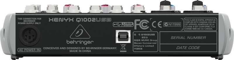Микшерный пульт Behringer Q1002USB артикул 127014Si-1 фото 4