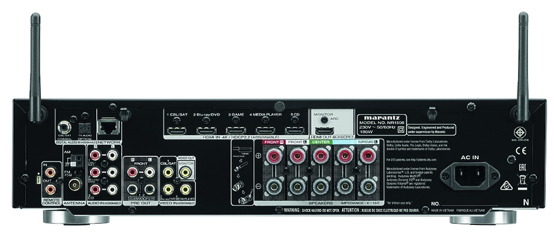 AV ресивер Marantz NR 1508 silver/gold артикул 163047Si-1 фото 4